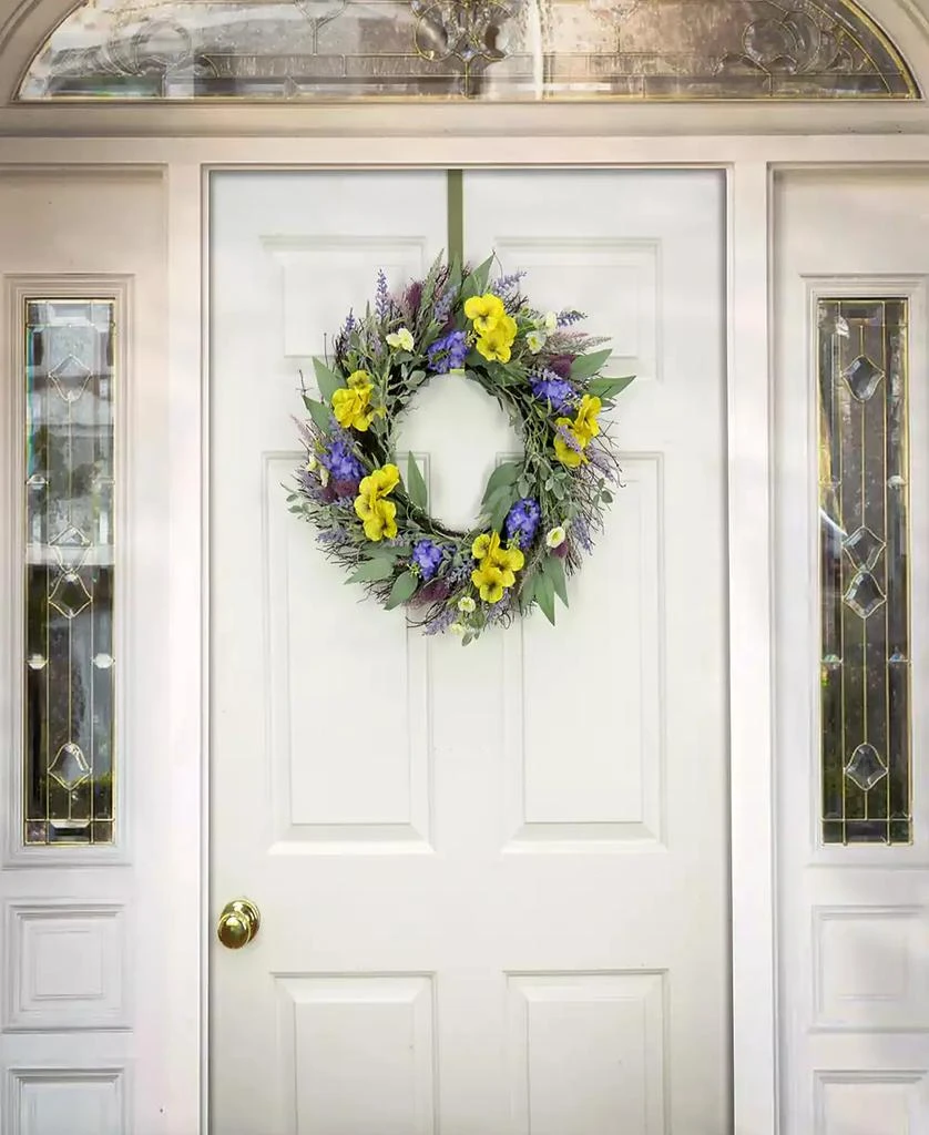 National Tree Company 22 Pansy and Lavender Wreath 2