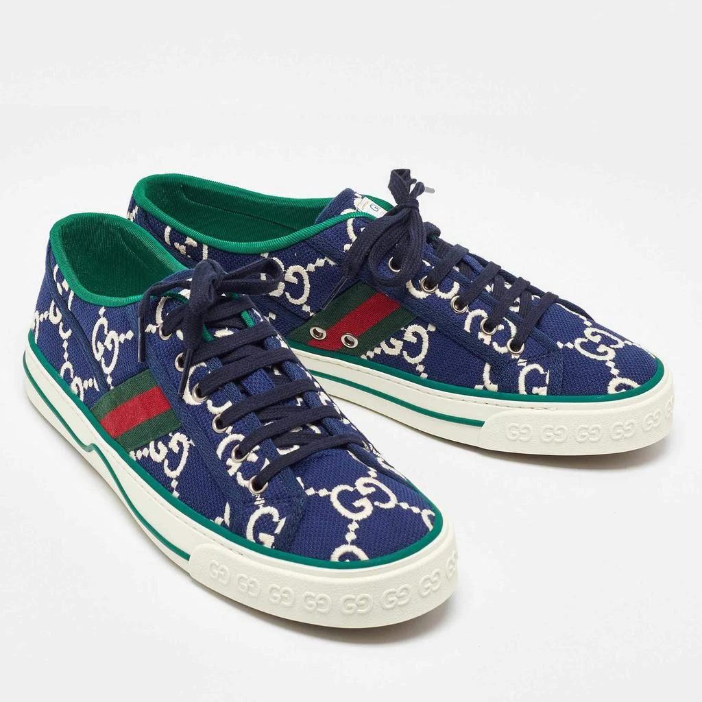 Gucci Gucci Blue Canvas Web Tennis 1977 Sneakers Size 43.5 4