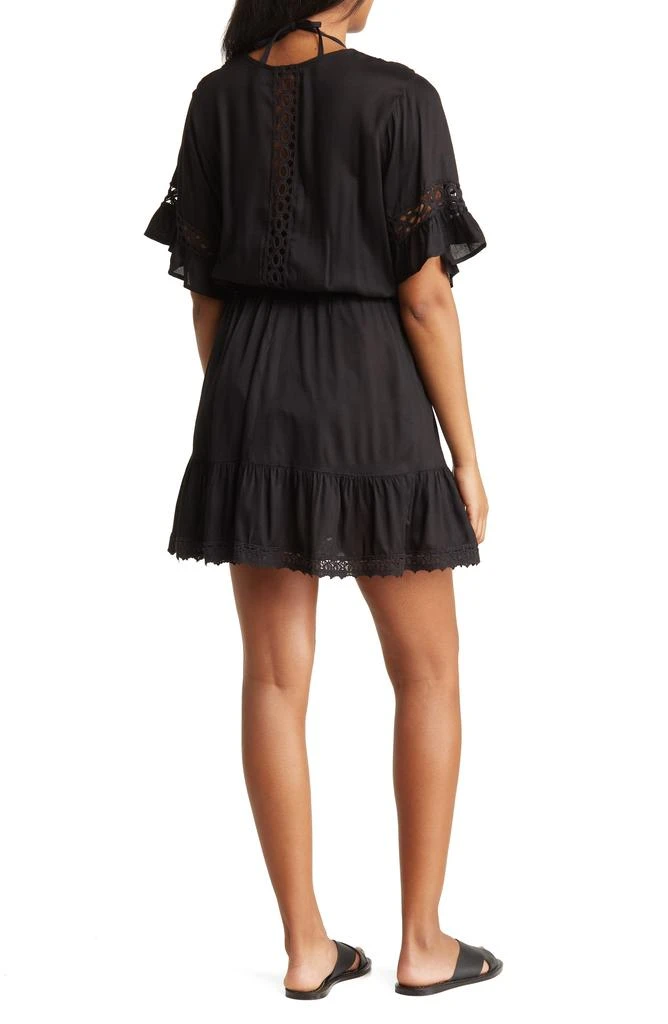 BOHO ME Crochet Lace Trim Cover-Up Tunic 2