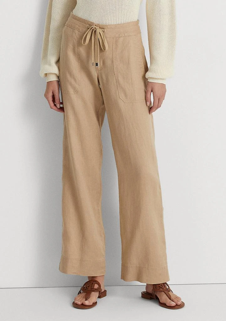 Ralph Lauren Petite Linen Wide Leg Pants