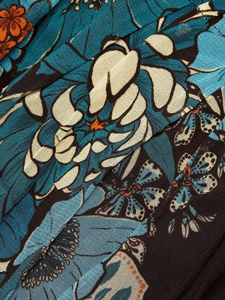 Farm Rio Blossom Tapestry Smocked Blouse 7