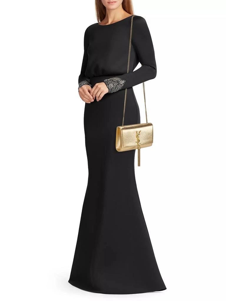 Yves Saint Laurent Kate Metallic Leather Shoulder Bag 2