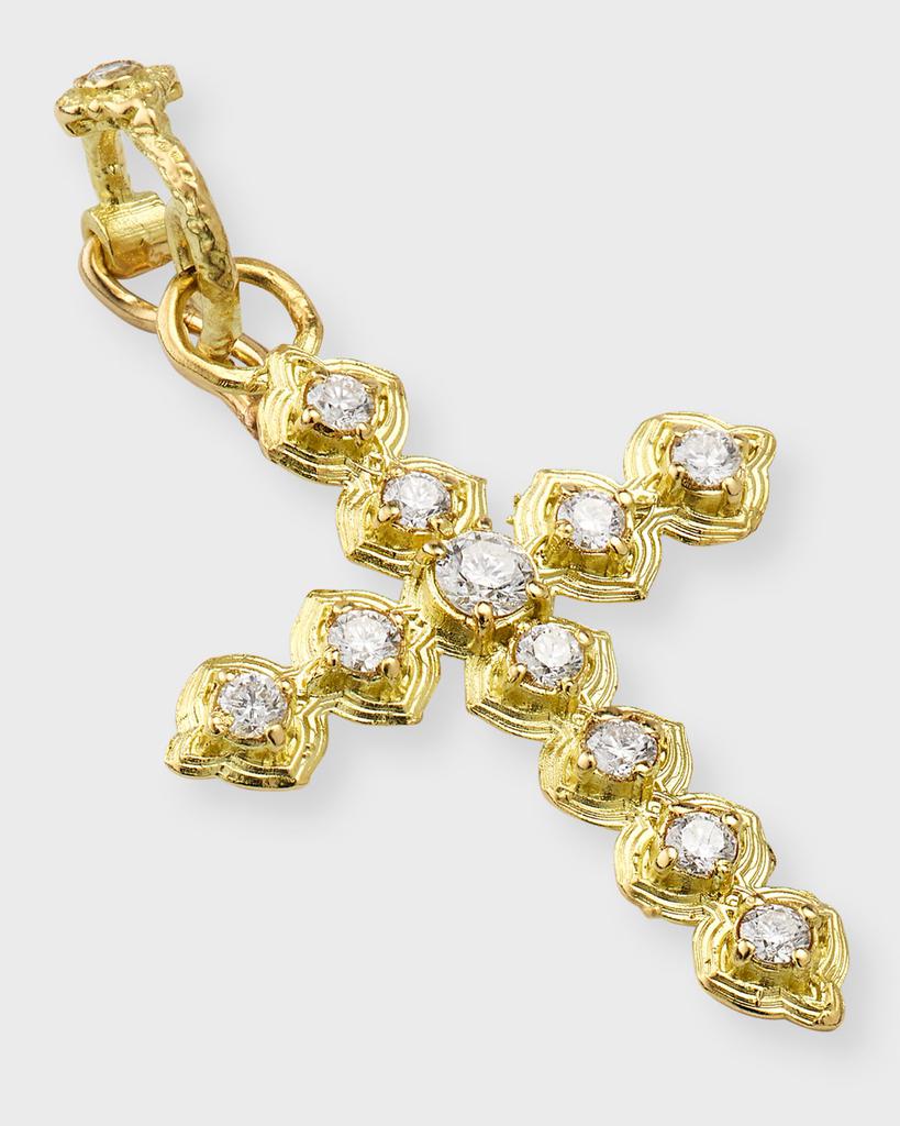 Armenta 18k Yellow Gold Sueno Diamond Cross Enhancer