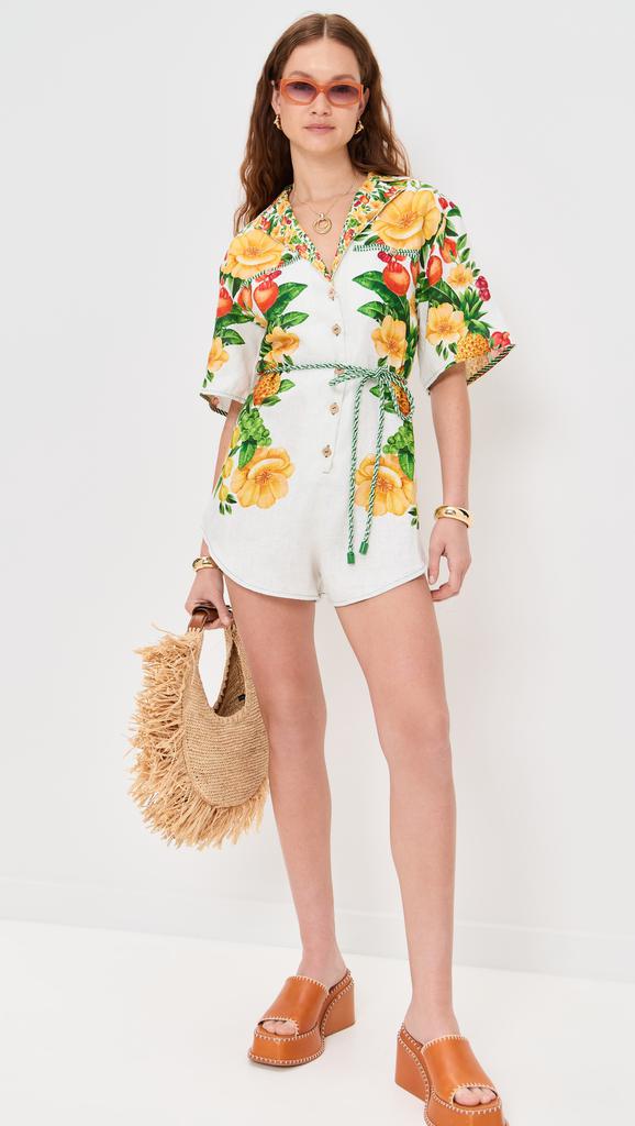 Farm Rio Summer Fruit Scarf Romper - Scarves - Free Shipping