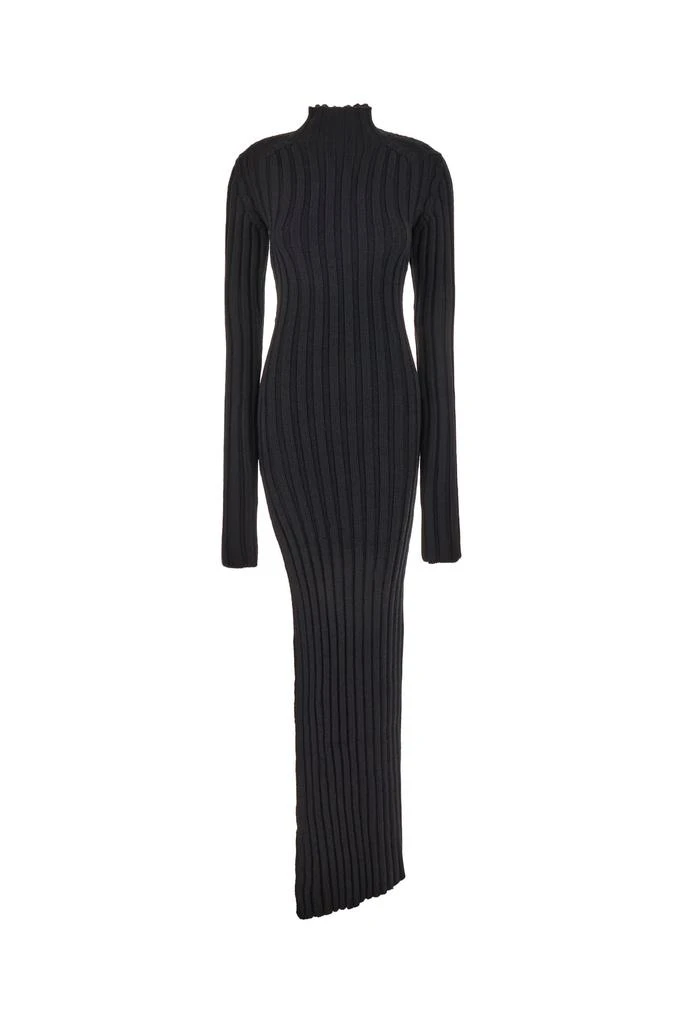 ANN DEMEULEMEESTER Black Wool Sweater Dress 1