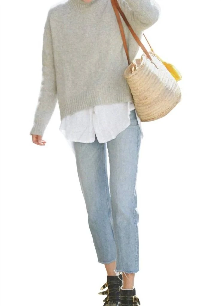 Beachwood Baby Cashmere Carmel Sweater In Pebble 1