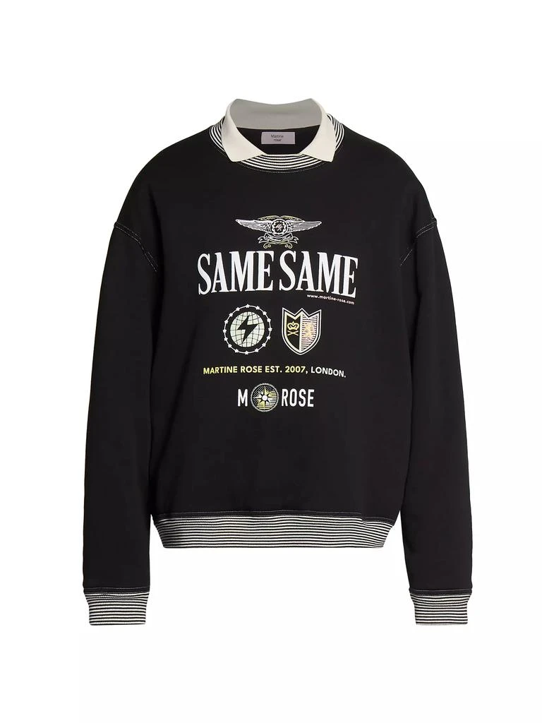 Martine Rose Logo Cotton Sweatshirt 1