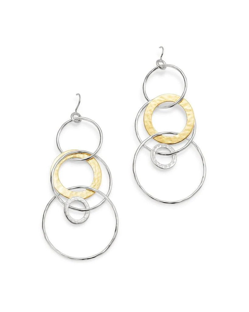 Ippolita Sterling Silver & 18K Yellow Gold Chimera Large Circle Drop Earrings 1