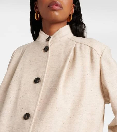 Loro Piana Ryan wool, silk, and cotton coat 4