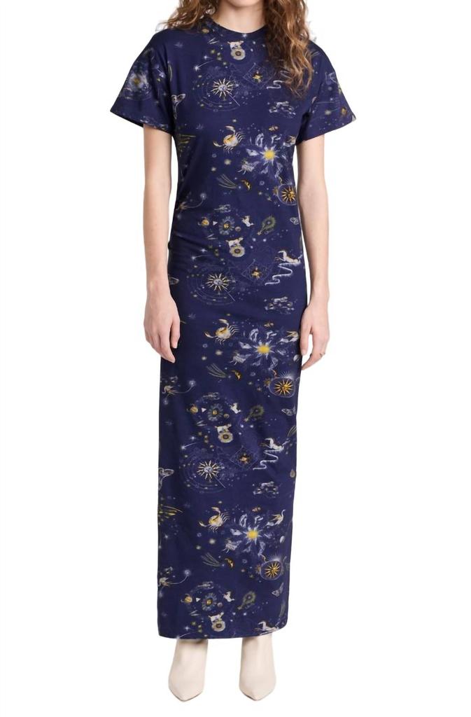 Chufy Dylan Midi Dress In Cosmos Navy