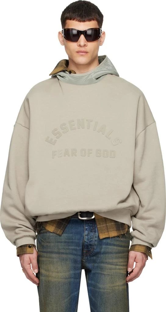 Fear of God ESSENTIALS Gray Bonded Hoodie 1