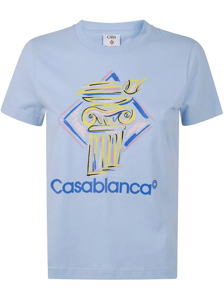 Casablanca Casablanca Diamond Column Printed Crewneck T-Shirt 1