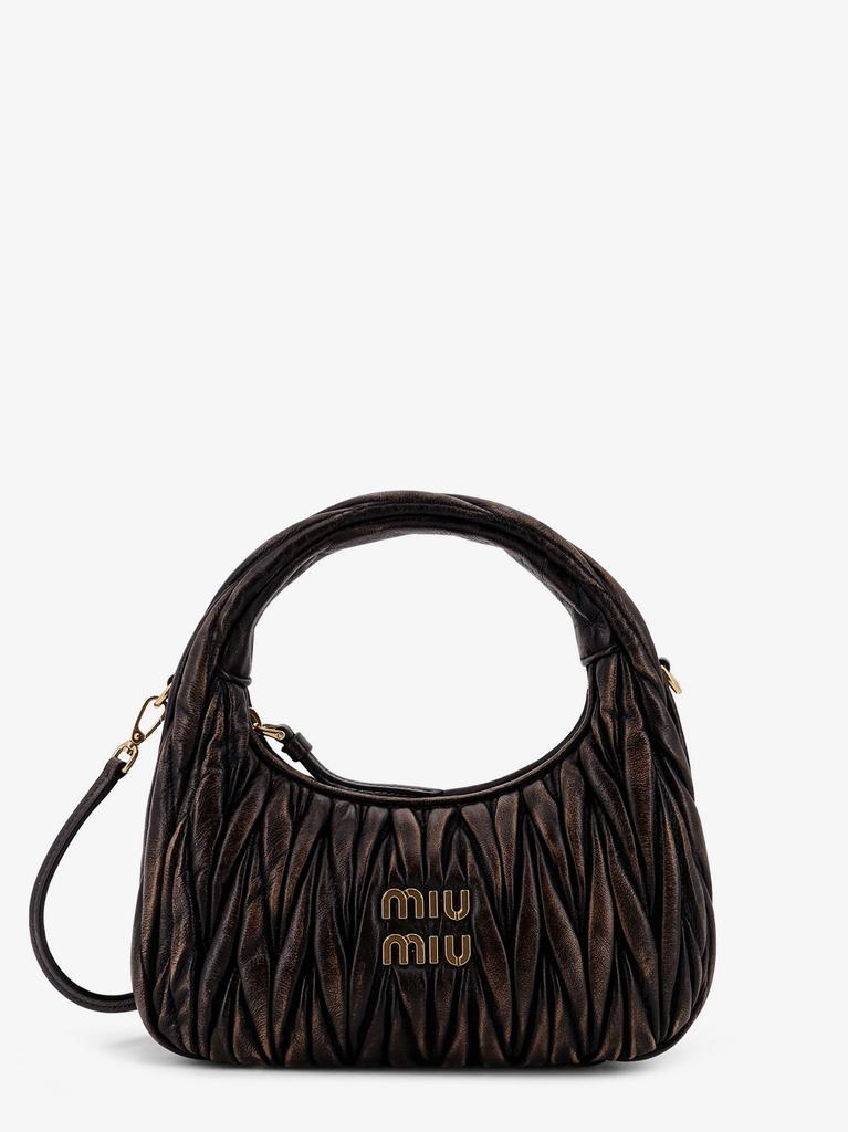 Miu Miu Miu Miu Logo-Embossed Zipped Shoulder Bag - Shoulder