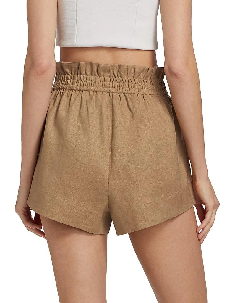 Hevron Mira Elasticized Linen Shorts 5