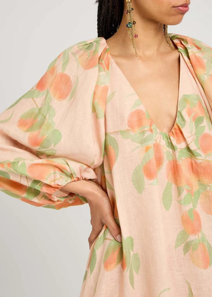 Bernadette Georgette printed linen midi dress 5