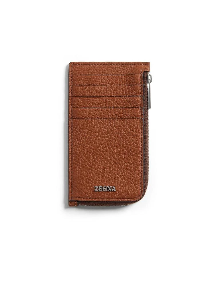 Zegna Zegna Logo Lettering Zipped Wallet 1