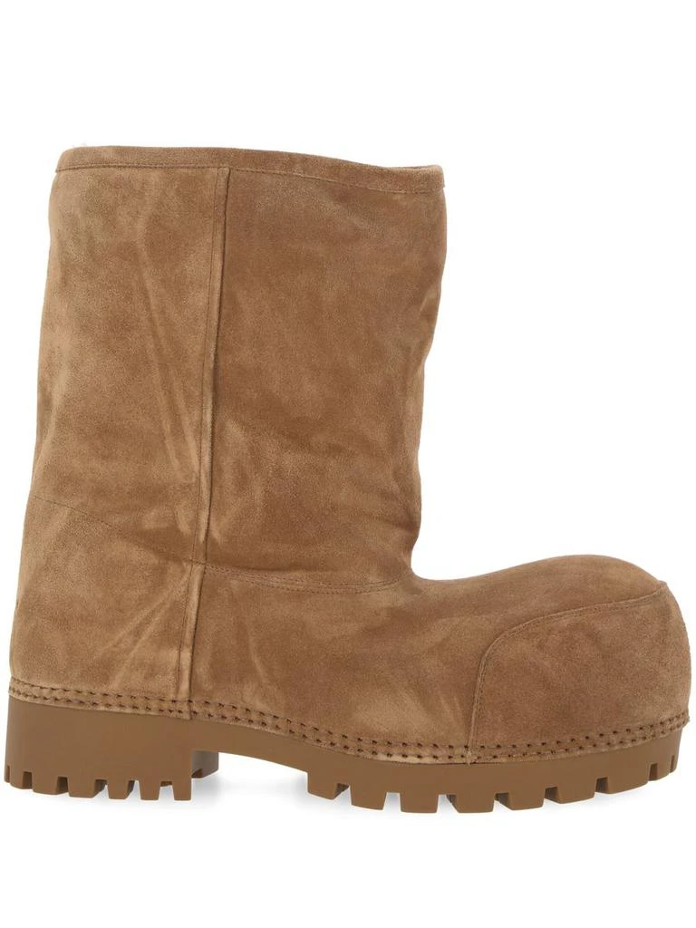 Balenciaga Balenciaga Brown Alaska Fur Boots 1
