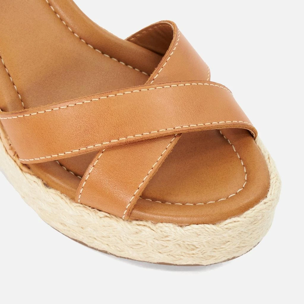 Dune Dune London Women's Kindest Leather Wedge Sandals 4