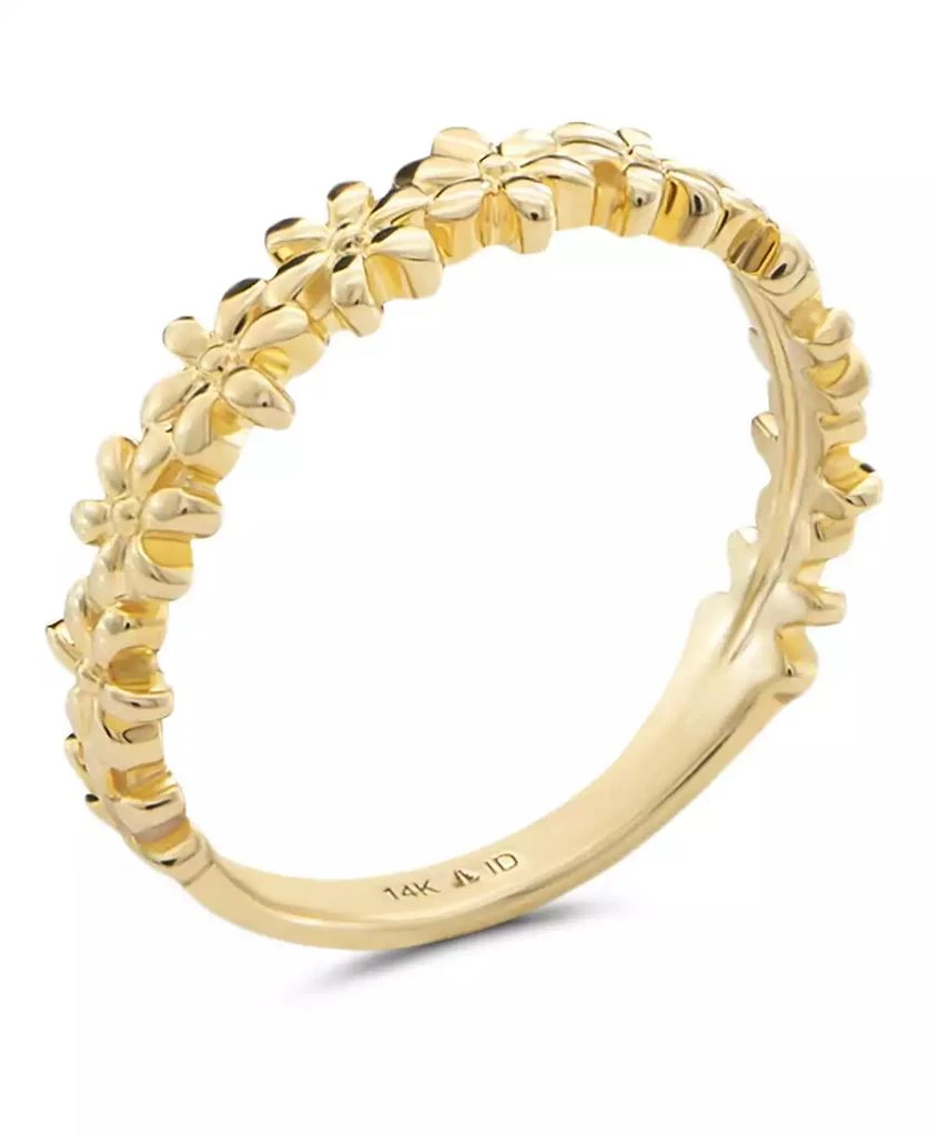 DEVATA Daisy Flower Ring in 14K Gold, Size 7, approx. 2.4 grams 3