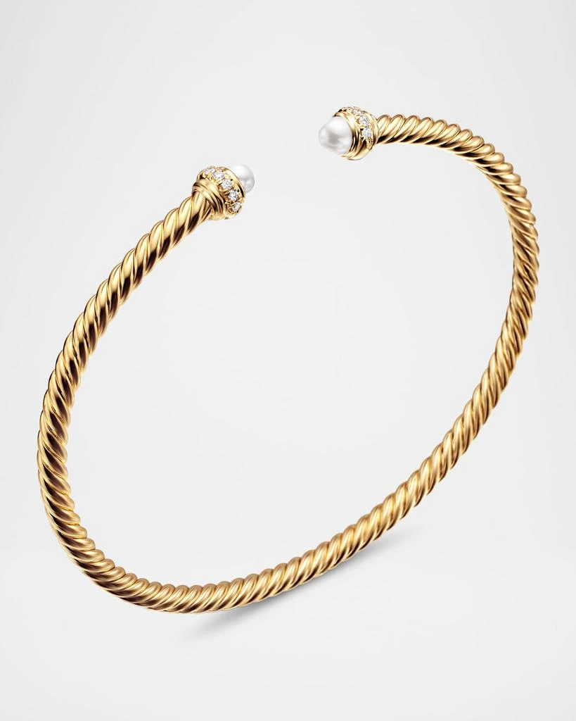 David Yurman Cablespira Bracelet with Gemstone in 18K Gold, 3mm 3