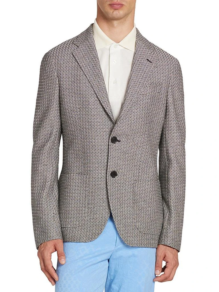 ETRO Roma Geometric Single-Breasted Sport Jacket 3