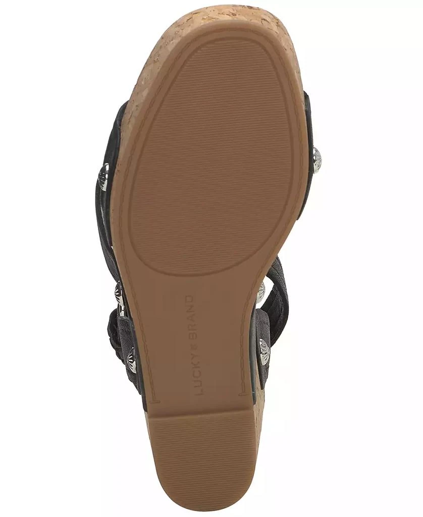 Lucky Brand Women's Valintina Strappy Platform Wedge Sandals 9