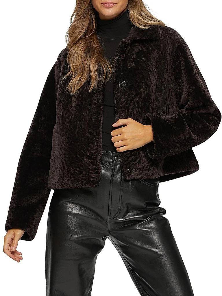 Gorski Textured Shearling Lamb Jacket 5