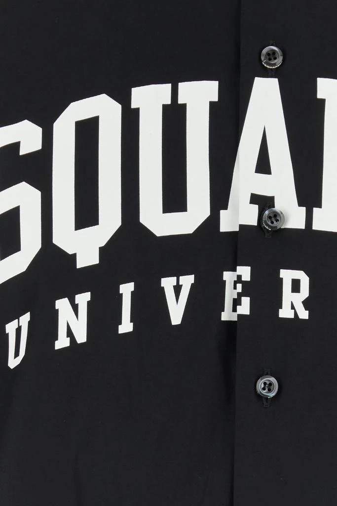 DSQUARED2 Black poplin shirt 2