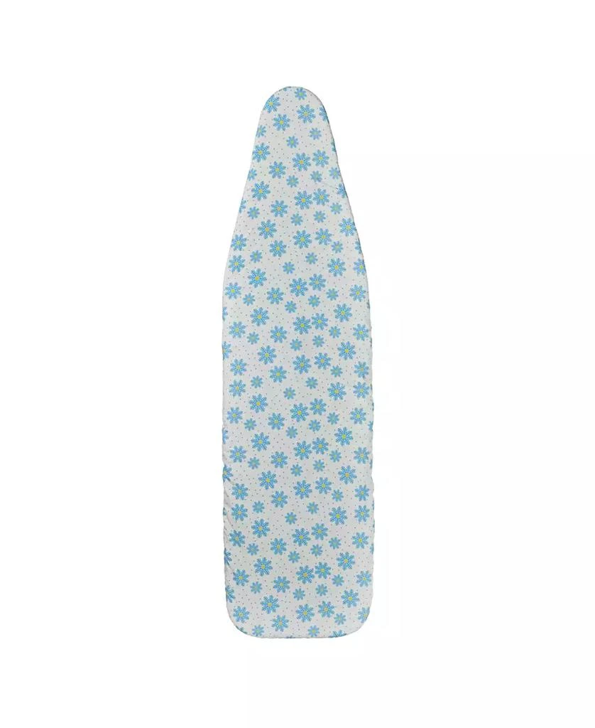 Household Essentials Deluxe Ironing Board Replacement Pad and Cover, Blue Floral Pattern