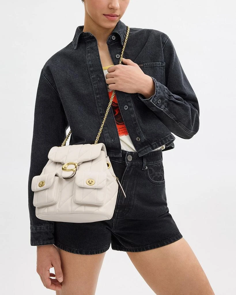 Coach Tabby Quilted Leather Convertible Backpack 2