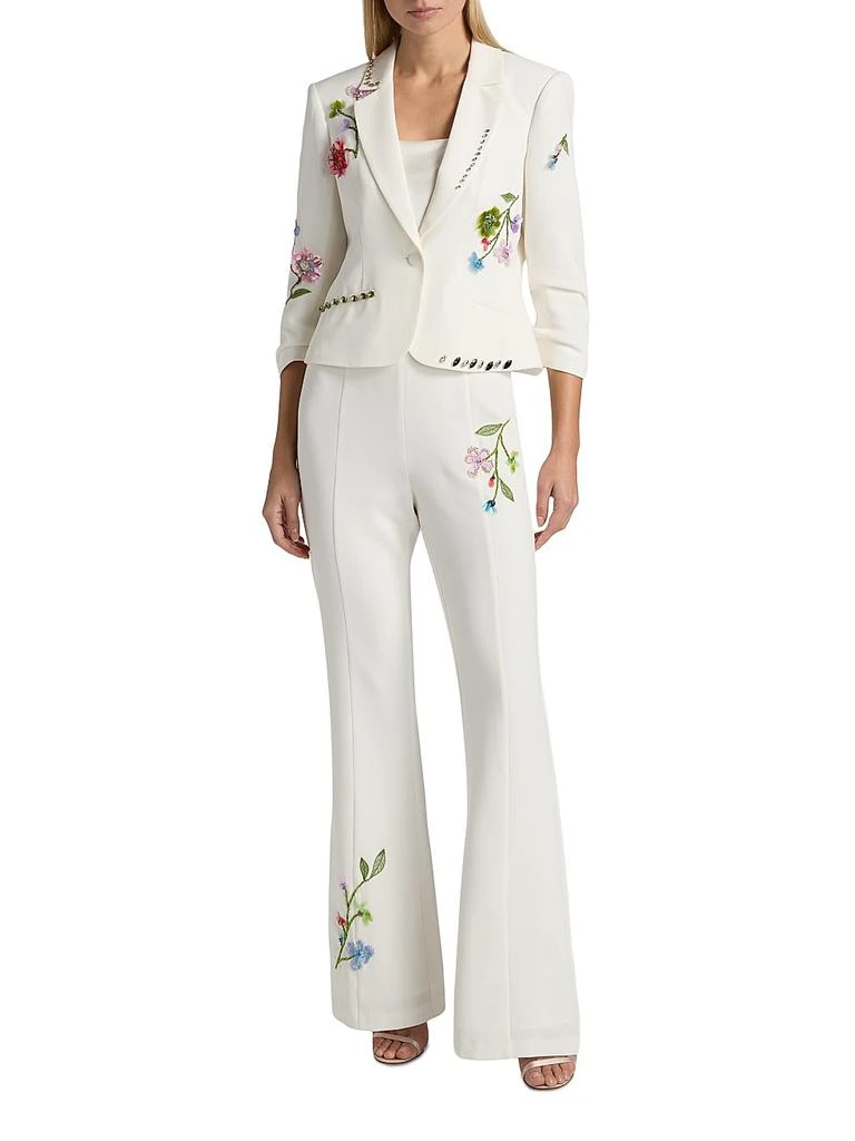 Cinq à Sept Kaitlyn Embellished Floral Vine-Embroidered Pants 2