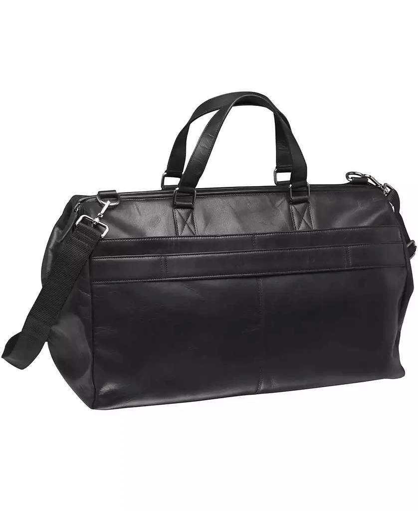 Mancini Leather Goods Men's Buffalo Dowel Rod Duffle Bag for Carry-On Travel 2