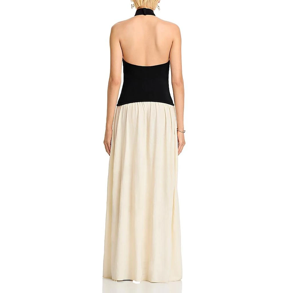 Solid & Striped Soglio Womens Halter Long Evening Dress 2