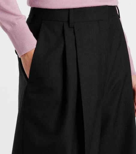 Dries Van Noten High-rise wool wide-leg pants 4