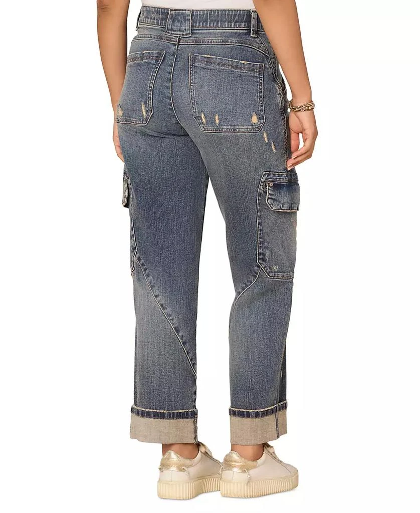Democracy Women's "Ab"solution Skyrise Straight-Leg Utility Jeans 3