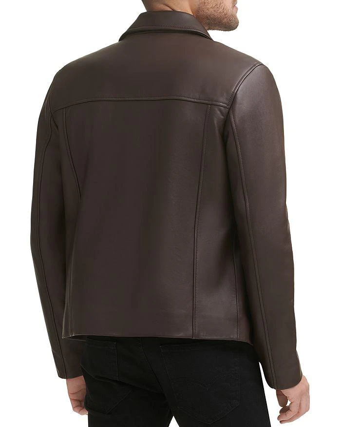 Cole Haan Zip Front Leather Jacket 3