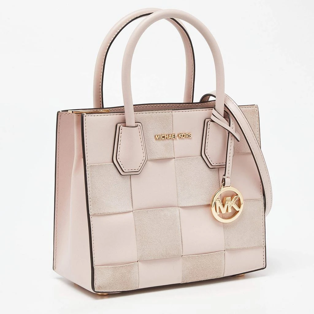 Michael Kors Michael Kors Light Pink Leather and Suede Mercer Tote 3
