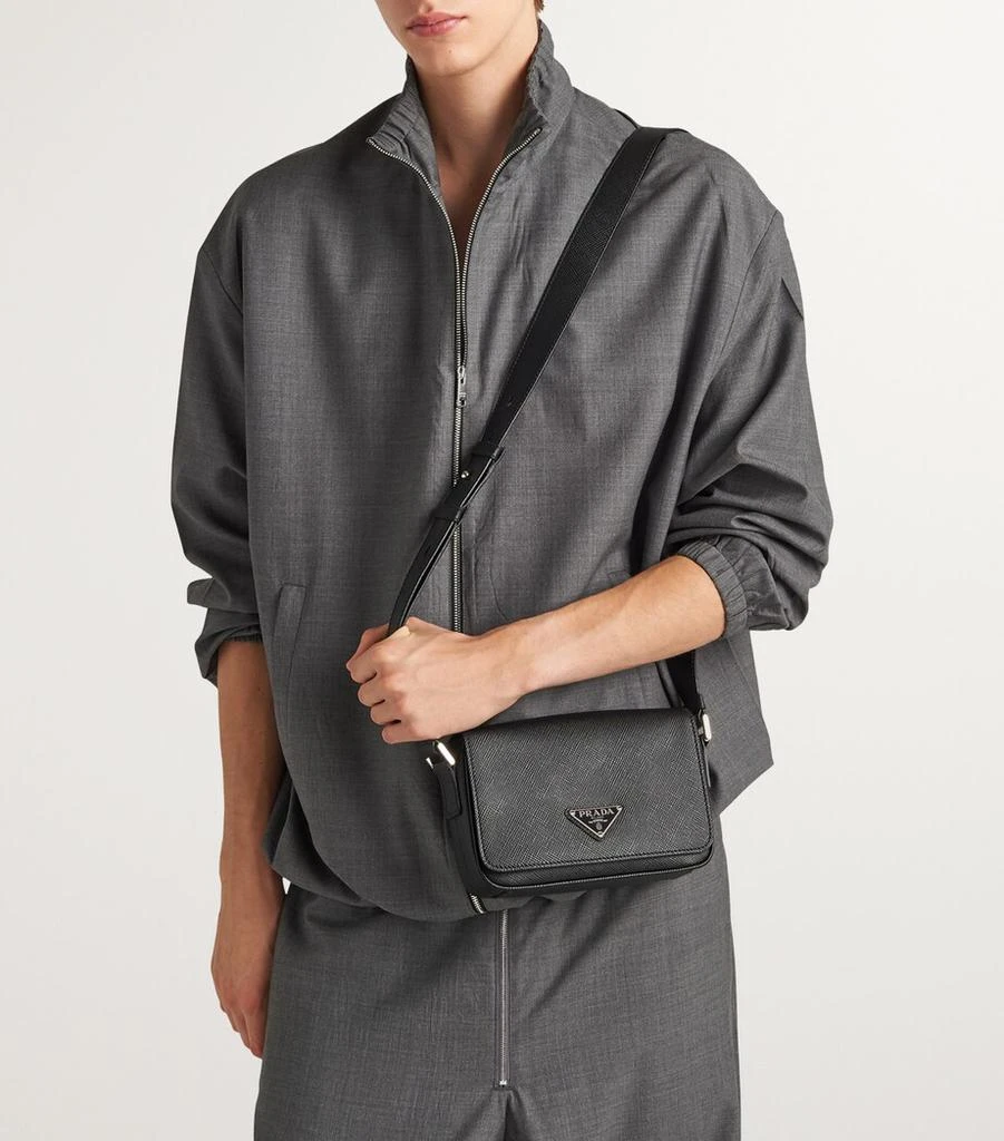 Prada Saffiano Leather Shoulder Bag 7
