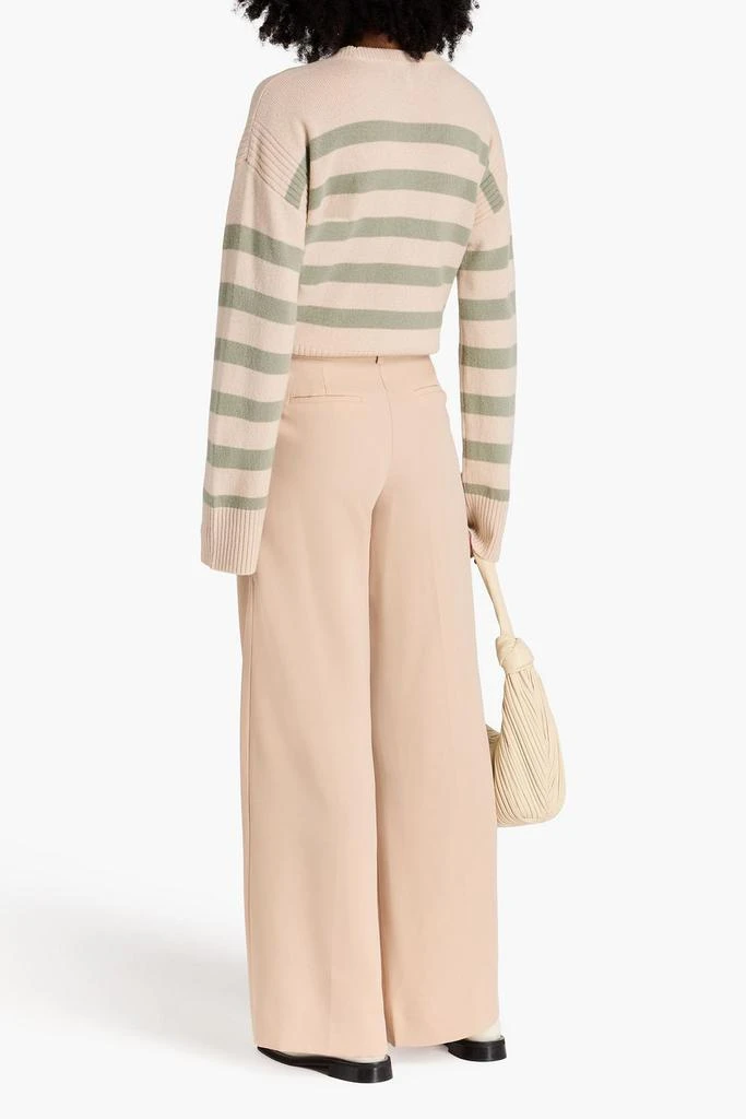 Derek Lam Pleated satin-crepe wide-leg pants 3