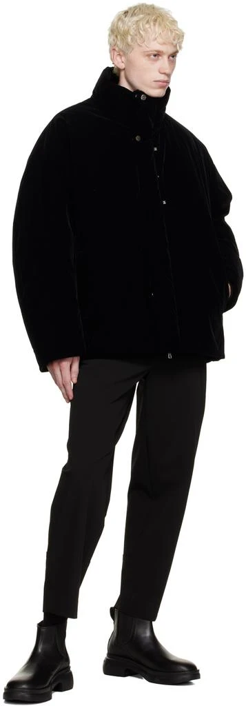 Wooyoungmi Black Turn-Up Trousers 4