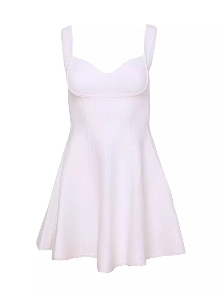 Fleur du Mal Knit Corset Flared Minidress 1