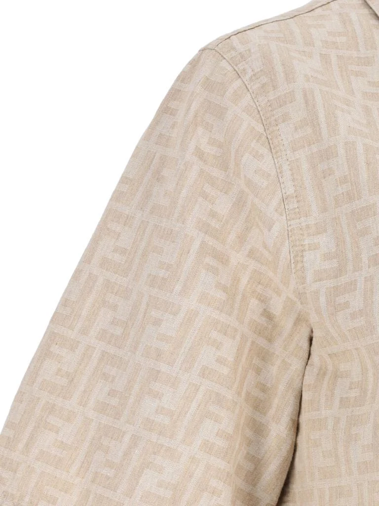 Fendi Fendi FF Chambray Zipped Cropped Jacket 5