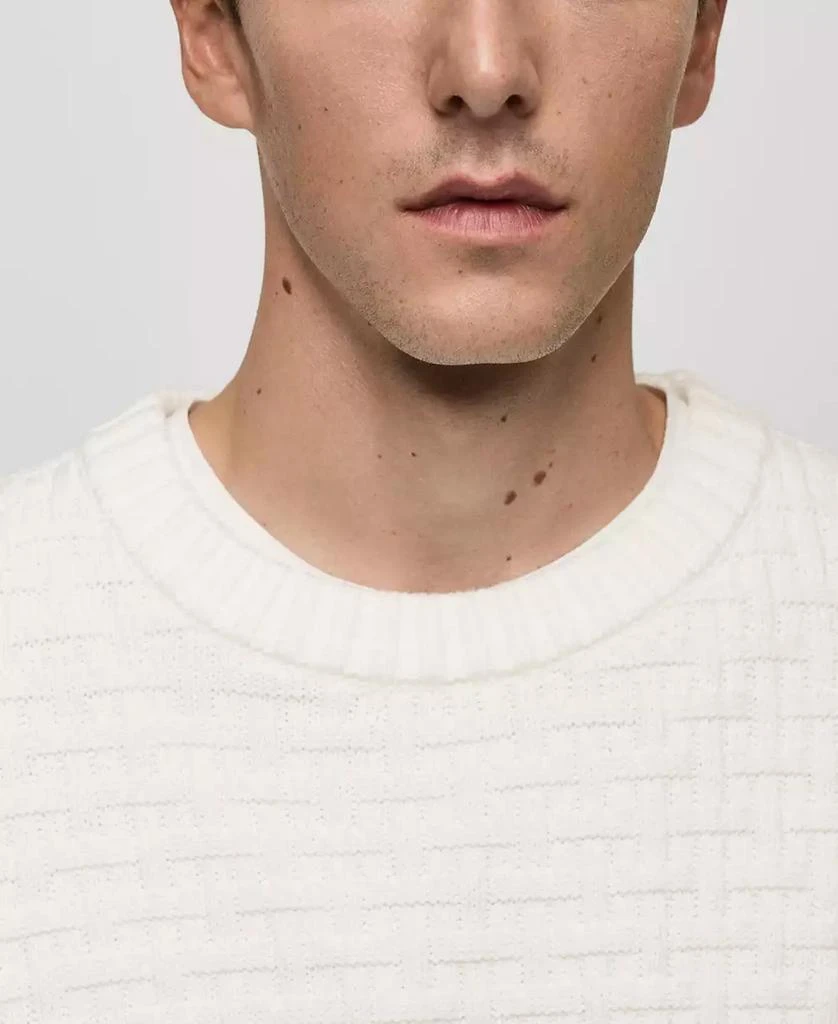 Mango Men's Crossed-Knit Sweater 5