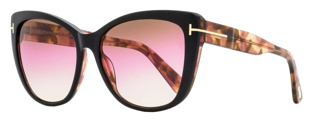 Tom Ford Tom Ford Women's Cat Eye Sunglasses TF937 Nora 05F Black/Rose Havana 57mm 1