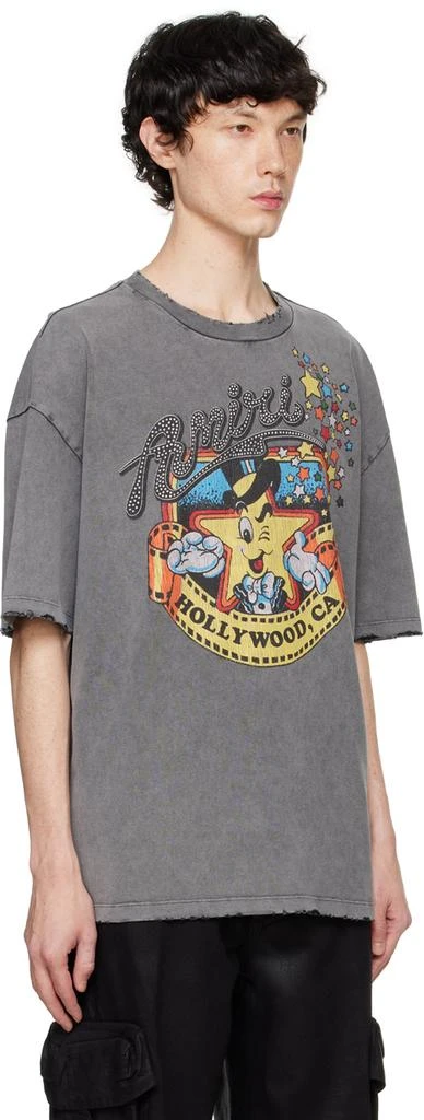AMIRI Gray Mr. Hollywood Oversized T-shirt 2