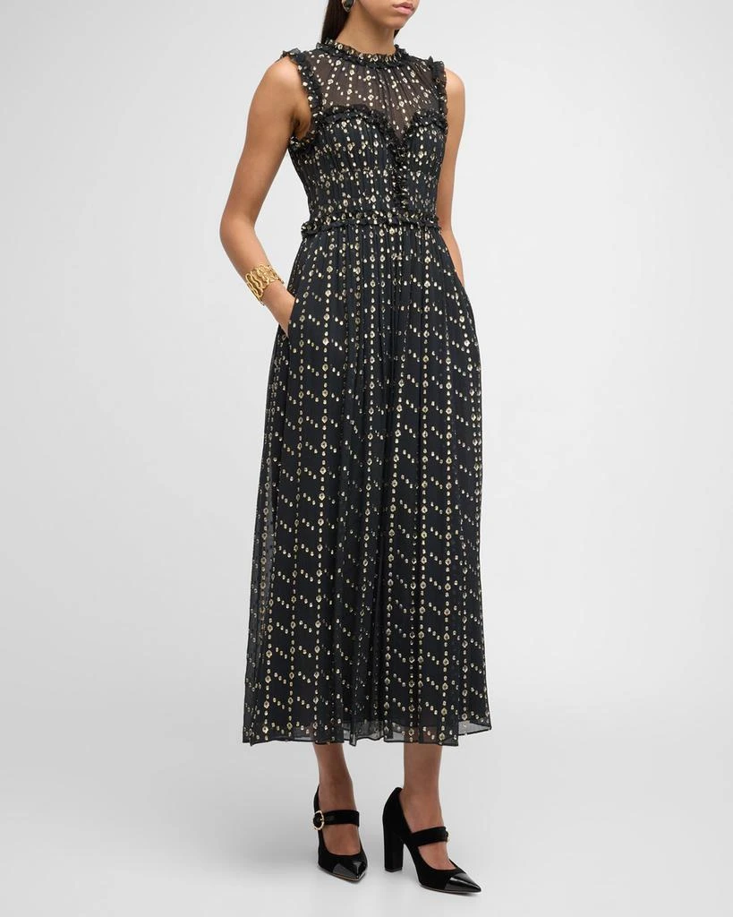Ulla Johnson Kasia Paisley Ruffled Maxi Dress 3