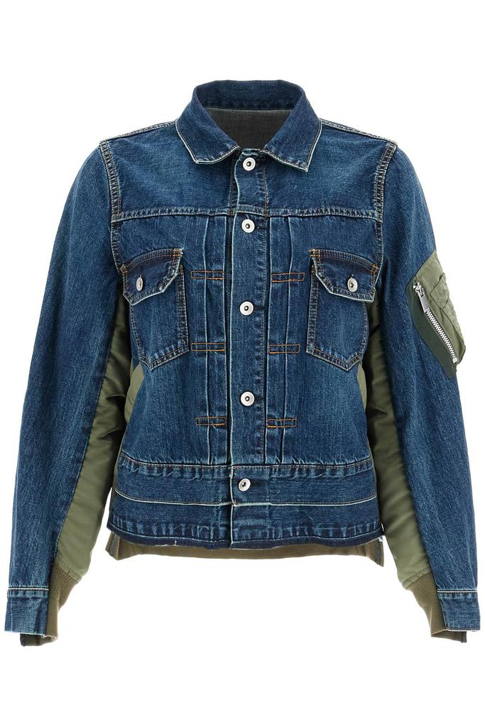 sacai Indigo BEYONDEXX Denim Jacket - Coats - Free Shipping - BeyondStyle