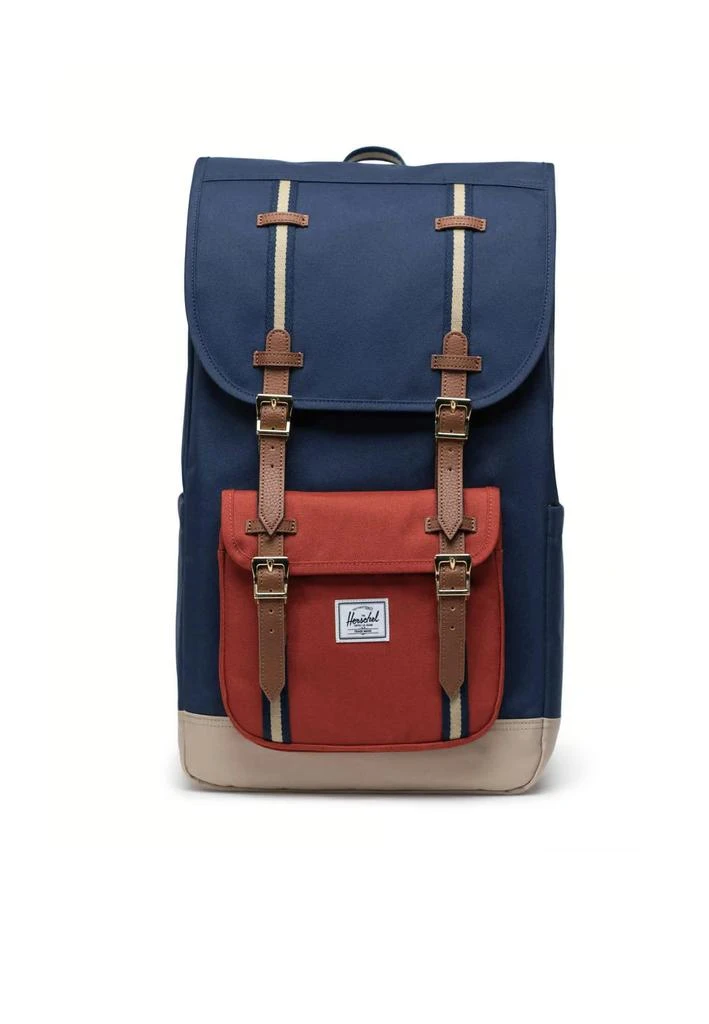 Shop Unisex Little America Backpack Black Iris/red Ochre  display picture 1