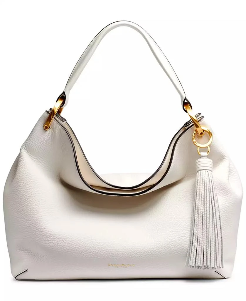 Donna Karan Donna Karan Glenwood Leather Shoulder with Tassel Detail 1