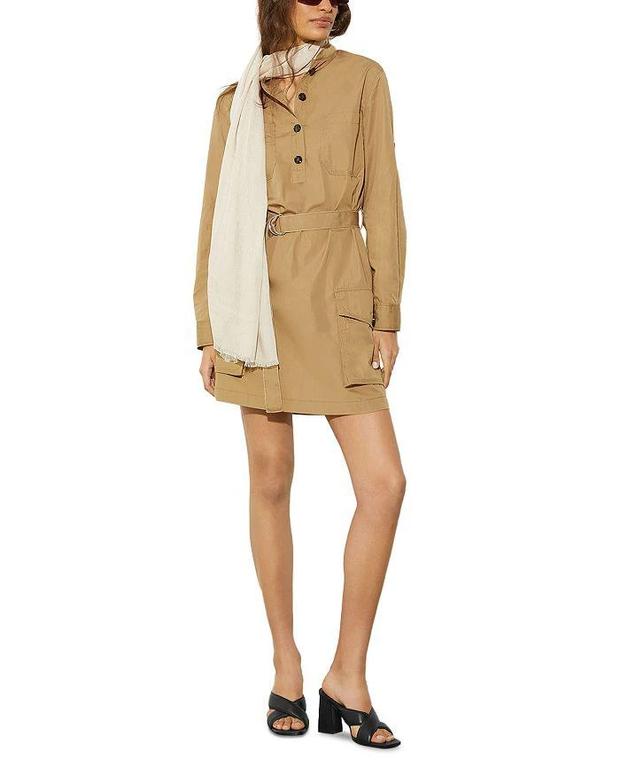 MAX&Co Poplin Long Sleeve Utility Dress 3